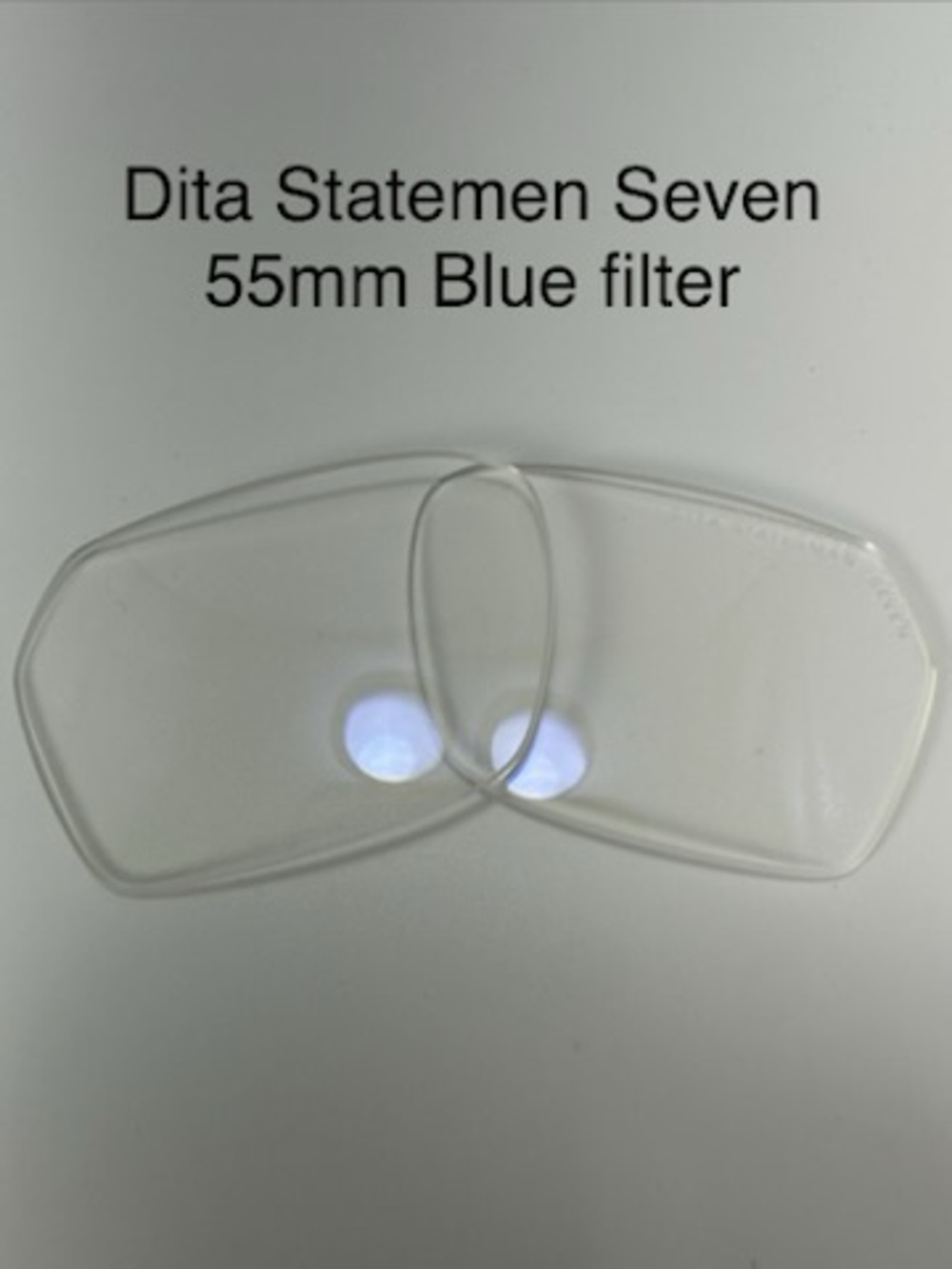 Original Dita Statesman Seven 55mm Demo Lenses with Blue Filter Clear Coated